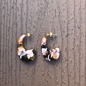 Madewell Acetate floral earrings